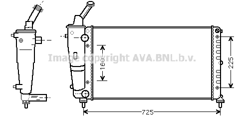 Radiator, engine cooling (LCA2083)
