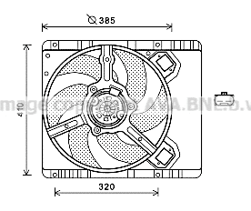 Fan, engine cooling (FT7577)