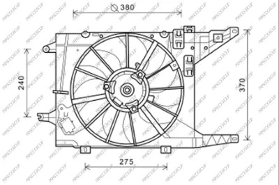 Fan, engine cooling (DA220F002)