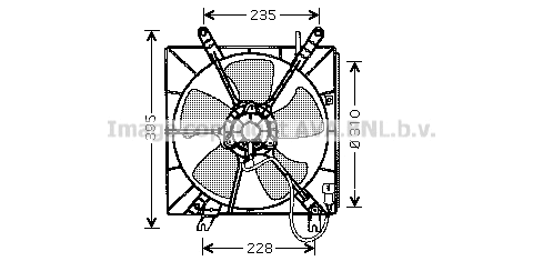 Fan, engine cooling (HD7508)