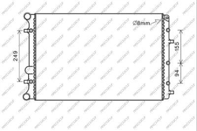Radiator, engine cooling (VG330R007)