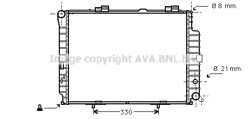 Radiator, engine cooling (MS2231)