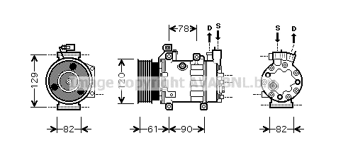 Compressor, air conditioning (FDK363)