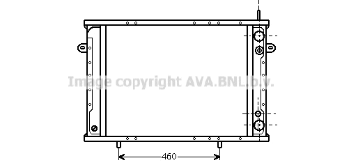 Radiator, engine cooling (RT2085)