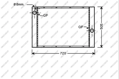 Radiator, engine cooling (BM046R012)