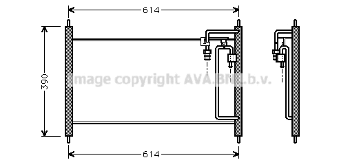 Condenser, air conditioning (DN5177)