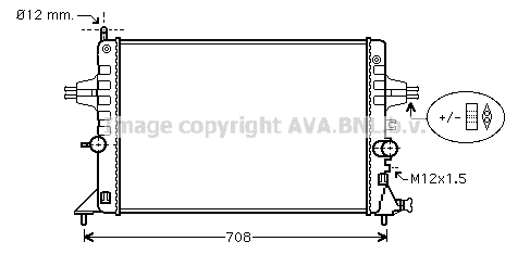 Radiator, engine cooling (OLA2440)