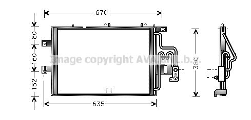 Condenser, air conditioning (OLA5309)