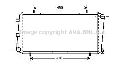 Radiator, engine cooling (AU2122)