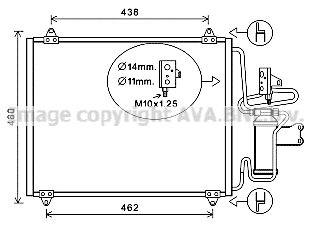 Condenser, air conditioning (RT5248D)