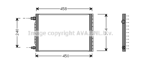 Condenser, air conditioning (UV5007)