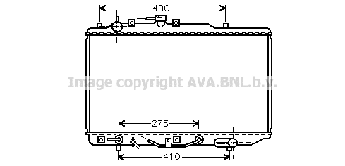 Radiator, engine cooling (MZ2178)