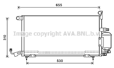 Condenser, air conditioning (ST5026D)