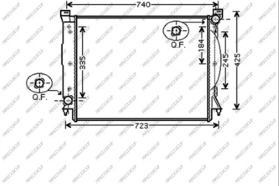 Radiator, engine cooling (AD020R018)