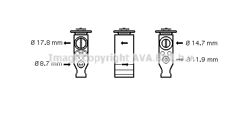 Expansion Valve, air conditioning (CN1245)