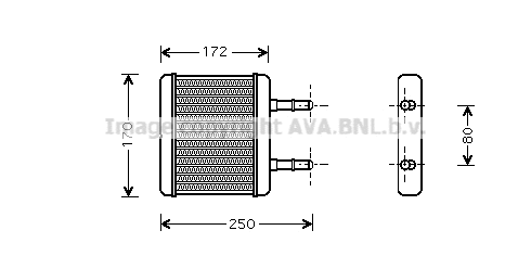 Heat Exchanger, interior heating (HY6137)