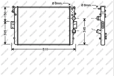 Radiator, engine cooling (FT926R007)