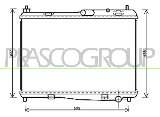 Radiator, engine cooling (FD346R002)