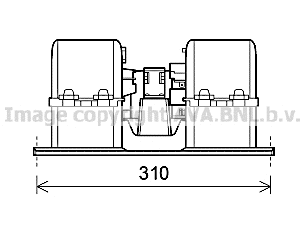 Electric Motor, interior blower (VL8071)