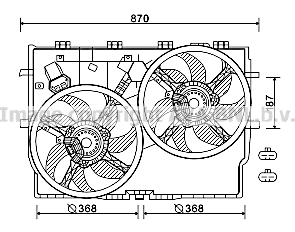 Fan, engine cooling (FT7586)