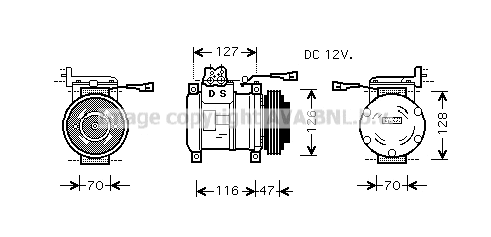Compressor, air conditioning (IVK077)