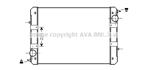 Radiator, engine cooling (ME2221N)