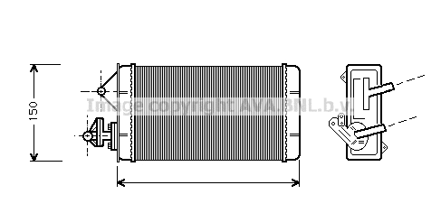Heat Exchanger, interior heating (FT6087)