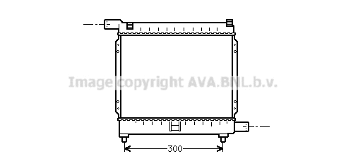 Radiator, engine cooling (MS2039)