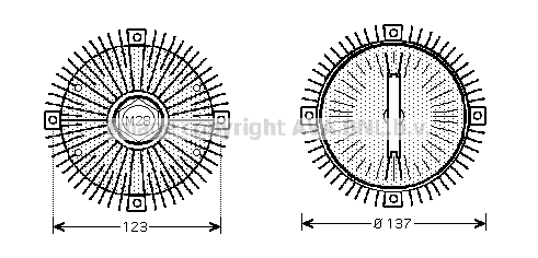 Clutch, radiator fan (MSC411)