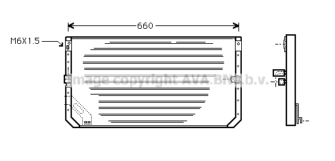 Condenser, air conditioning (TO5031)