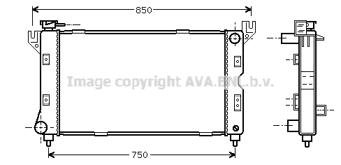Radiator, engine cooling (CR2085)