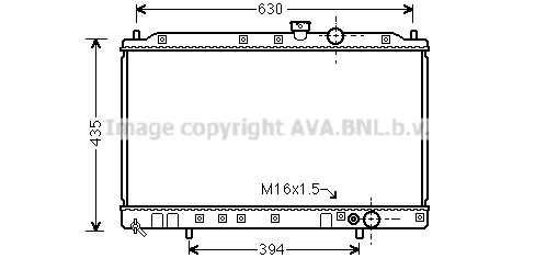 Radiator, engine cooling (MT2064)