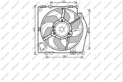Fan, engine cooling (DS011F001)