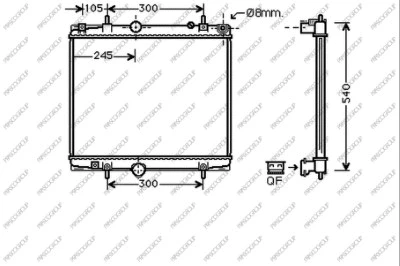 Radiator, engine cooling (CI942R001)