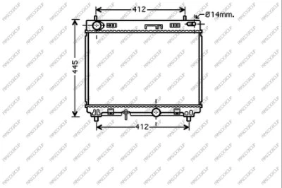 Radiator, engine cooling (TY325R002)