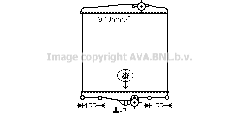 Radiator, engine cooling (VL2042N)