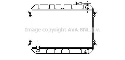 Radiator, engine cooling (TO2075)