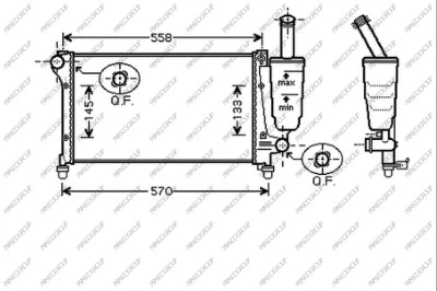 Radiator, engine cooling (FT122R006)