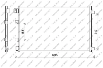 Condenser, air conditioning (DS710C001)