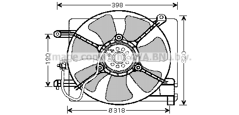 Fan, engine cooling (DW7515)