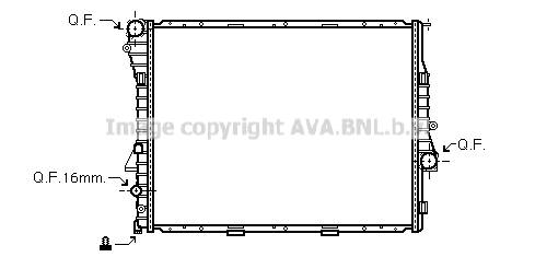 Radiator, engine cooling (BWA2275)