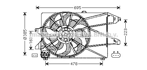 Fan, engine cooling (FD7504)