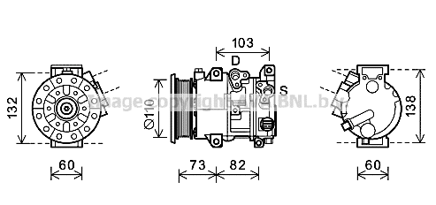 Compressor, air conditioning (TOK685)