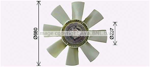 Fan, engine cooling (VLF110)