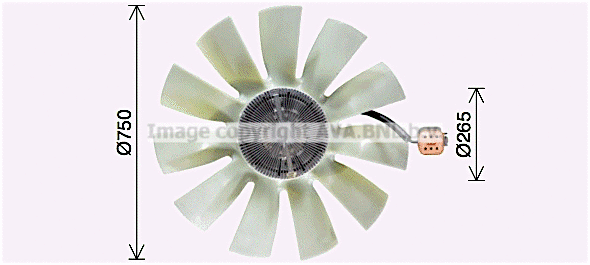 Fan, engine cooling (SCF069)
