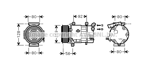 Compressor, air conditioning (CNAK255)