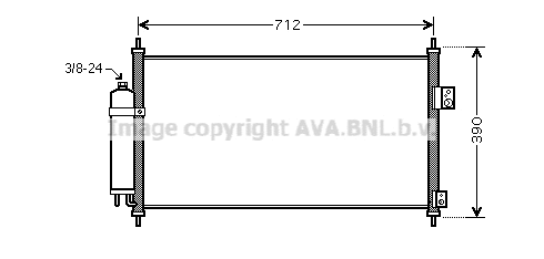 Condenser, air conditioning (DN5263D)
