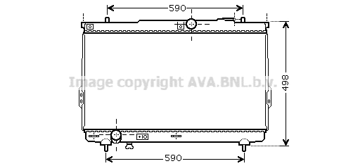 Radiator, engine cooling (HY2111)