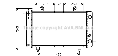 Radiator, engine cooling (PE2032)