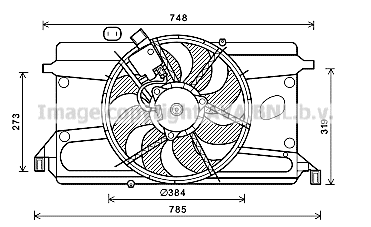 Fan, engine cooling (FD7573)